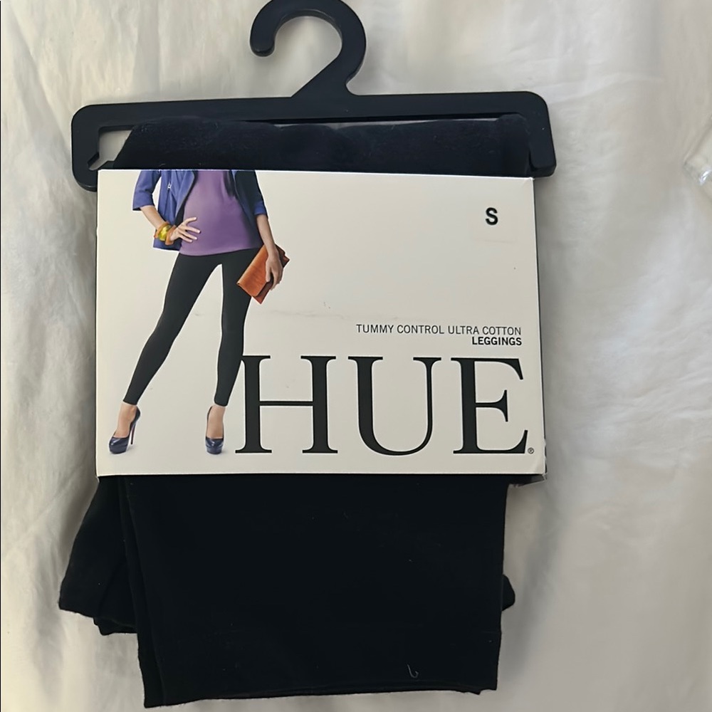 Hue Black Leggings Tummy Control Black New with tags.